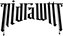Gothic-style text 'Midgwn' on a white background